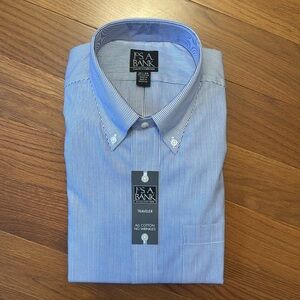 Long leave bottom down dress shirt
